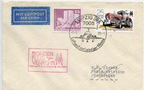 1980, 9.Mrz., Lp.-Bf.m. MiF. 7005 LEIPZIG BPA - LUFTPOST ZUR LEIPZIGER MESSE(So.-Stpl.) ...