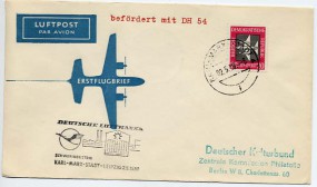 1958, 2.Mai , Erstflug-Lp.-Bf.m. EF. KARL-MARX-STADT 4 i(Handstpl.) nach LEIPZIG BPA 32...