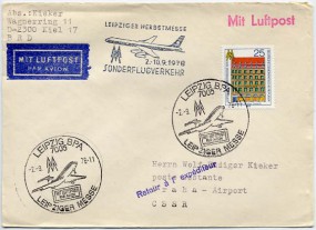 1978, 2.Sep., Lp.-Bf.m. EF. 7005 LEIPZIG BPA - LEIPZIGER MESSE(So.-Stpl.) nach 200 00 P...