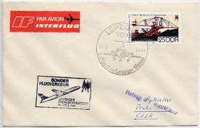 1981, 14.Mrz., Lp.-Bf.m. EF. 7005 LEIPZIG BPA - LUFTPOST ZUR LEIPZIGER MESSE(So.-Stpl.) ...