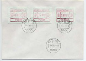 1983, 18.Jul., FDC m. MiF. 1000 LUXEMBOURG 2 OT(Handstpl.).