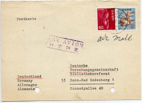 1972, 16.Feb., Lp.-Kte. m. MiF. OGAKI GIFU JAPAN(Handstpl.) nach Westdeutschland. Porto:...