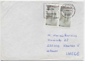 1986, 21.Okt., Bf.m. MeF. 3507 BAUNATAL 1 - POST DAMIT SIE IN VERBINDUNG BLEIBEN(Masch.-...