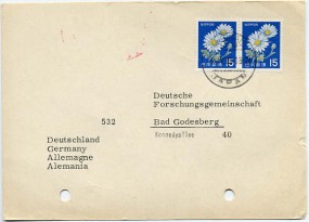 1969, 2.Apr., Kte. m. MeF. SUGINAMI TOKYO JAPAN(Handstpl.) nach Westdeutschland. Porto: ...