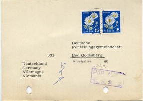 1969, 24.Dez., Lp.-Kte. m. MeF. TENRI NARA JAPAN(Handstpl.) nach Westdeutschland. Porto:...