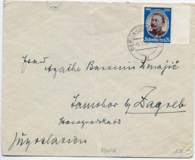 1934, 6.Jul., Bf.m. EF. BERLIN-LICHTENRADE 1 a(Handstpl.) nach SAMOBOR(Jugoslawien). P...