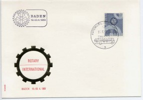 1969, 19.Apr., Bf.m. EF. BADEN - ROTARY INTERNATIONAL(So.-Stpl.).