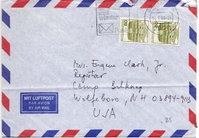 1986, 14.Jul., Lp.-Bf.m. MeF. 2800 BREMEN 5. - SCHREIB MAL WIEDER POST(Masch.-Werbestpl....