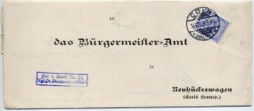 1903, 16.Dez., Bf.m. EF. CÖLN 7 *d(Handstpl.) nach Neuhückeswagen. Porto: M 0.20.