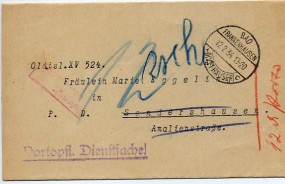 1934, 12.Feb., unfrank.Bf. BAD FRANKENHAUSEN (KYFFHÄUSER) *c(Handstpl.) nach Sondershaus...