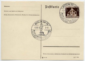 1936, 5.Sep., Kte. m. EF. BERLIN SW29 - III. POSTWERTZEICH. AUSSTELLUNG NEUKÖLLNER PHILAT...