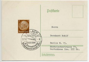 1941, 23.Feb., Drucks.-Kte. m. EF. VILLACH - II. INTERNATIONALE WINTERSPORTKÄMPFE 1941(S...