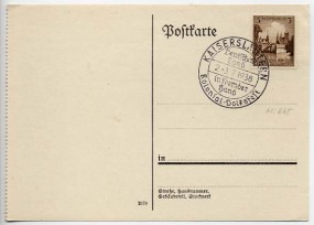 1938, 2.Jul., Kte. m. EF. KAISERSLAUTERN - KOLONIAL-VOLKSFEST DEUTSCHES LAND IN FREMDER H...