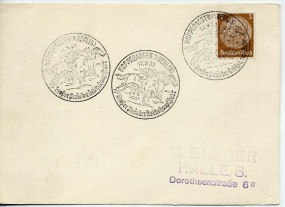 1939, 17.Sep., Drucks.-Kte. m. EF. HOPPEGARTEN (B. BERLIN) - GROSSER PREIS DER REICHSHAUP...