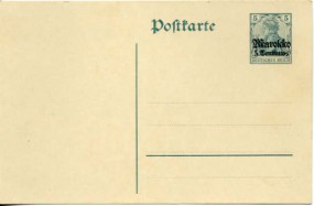 1911, 5c.-GA-Antwort-Kte.
