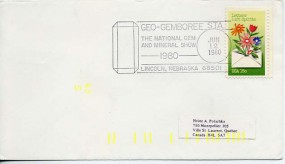 1980, 12.Jun., Bf.m. EF. LINCOLN, NEBRASKA 68501 - GEO GEMBOREE STA. THE NATIONAL GEM AND...