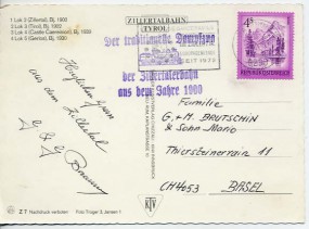 1978, 5.Feb., Ans.-Kte. m. EF. 6290 MAYRHOFEN. - IDEAL FÜR DIE GANZE FAMILIE MAYRHOFEN IM...