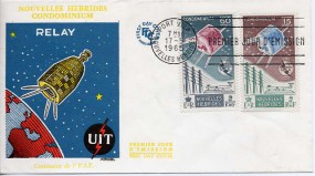 1965, 17.Mai , FDC m. MiF. PORT VILA NOUVELLES HEBRIDES - PREMIER JOUR D'EMISSION(Masch....