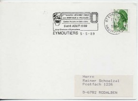 1989, 5.Mai , Kte. m. EF. 87 EYMOUTIERS HAUTE-VIENNE - 5ÈME BOURSE INTERNATIONALE AUX MIN...
