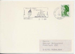 1988, 2.Jan., Kte. m. EF. 45 ORLEANS CENTRE DE TRI LOIRET - GALA DE L'ESEM 3EME NUIT DE L...
