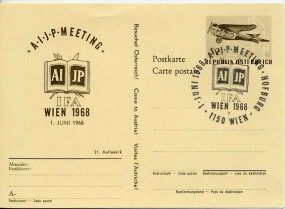 1968, 1.Jun., S2-So.-GA-Kte. 1150 WIEN 7 - AIJP MEETING HOFBURG IFA WIEN 1968(So.-Stpl.)...