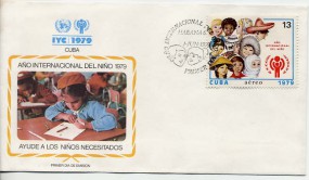 1979, 1.Jun., FDC m. EF. HABANA 6 - AÑO INTERNACIONAL DEL NIÑO(So.-Stpl.).