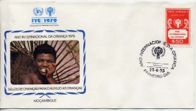 1979, 21.Apr., FDC m. EF. MAPUTO - ANO INTERNACIONAL DA CRIANCA(So.-Stpl.).