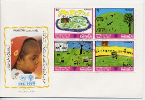1979, 22.Okt., FDC m. MiF. KARACHI - INTERNATIONAL YEAR OF THE CHILD 1979(So.-Stpl.).