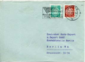 1956, 12.Jul., Bf.m. MiF. LEIPZIG C13 b - VORWÄRTS ZUM PARTEITAG! NEUES DEUTSCHLAND DIE R...