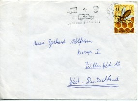 1973, 8.Aug., Bf.m. EF. LUXEMBOURG 1 o - LA SECURITÉ ROUTIÈRE(Masch.-Werbestpl.) nach We...