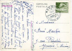 1953, 7.Jul., Ans.-Kte. m. EF. ASCONA - SETTIMANE MUSICALI AGOSTO SETTEMBRE(So.-Stpl.) n...
