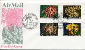 1982, 21.Jul., FDC m. MiF. PORT MORESBY - CORALS DEFINITIVES(So.-Stpl.).