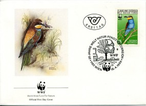 1988, 15.Apr., FDC m. EF. 1150 WIEN 6 - 25 JAHRE WELT NATUR FONDS ÖSTERREICH(So.-Stpl.)....