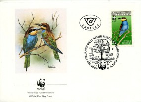 1988, 15.Apr., FDC m. EF. 1150 WIEN 6 - 25 JAHRE WELT NATUR FONDS ÖSTERREICH(So.-Stpl.)....