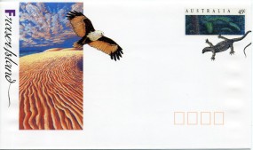 1995, 45¢-GA-Umschlag.