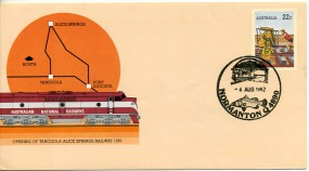 1982, 4.Aug., 22¢-So.-GA-Umschlag. NORMANTON Q 4890(Handwerbestpl.).