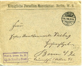 1894, 24.Jul., unfrank.Bf. BERLIN, W.41 **(Handstpl.) nach Bonn. Abs.: 