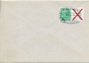 1958, 30.Apr., Umschlag m. EF. BERLIN W8 - 1858 1958 MAX PLANCK 100. GEBURTSTAG(So.-Stpl...