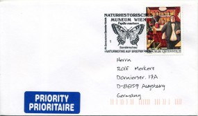 1999, 22.Okt., Bf.m. EF. 1150 WIEN 1 - NATURHISTORISCHES MUSEUM PAPILLIO MACHAON SONDERSC...