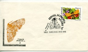 1993, 7.Jan., Umschlag m. EF. 5800 SUCEAVA - EXPOFIL 