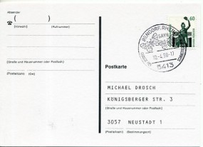 1990, 10.Apr., Kte. m. EF. 5413 BENDORF, RHEIN 1 - SAYN GARTEN DER SCHMETTERLINGE(So.-St...