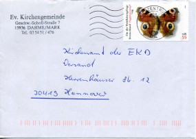 2006, 12.Sep., Bf.m. EF. BRIEFZENTRUM 03 ma(Masch.-Stpl.) nach Hannover. Porto: EUR 0.55...
