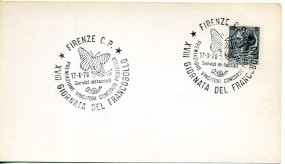 1976, 17.Okt., Kte. m. EF. FIRENZE C.P. - PREMIAZIONE VINCITORI CONCORSO FILATELICO XVIII...