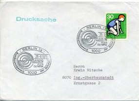 1975, 28.Sep., Drucks.-Bf.m. EF. 1000 BERLIN 12 - BUNDESWETTBEWERB DER SCHULEN JUGEND TRA...