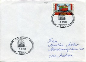 1988, 7.Aug., Bf.m. EF. 5100 AACHEN 1 - 75. WANDERVERSAMMLUNG DER DEUTSCHSPRACHIGEN IMKER...