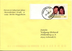 2005, 20.Mai , Bf.m. EF. 5000 SALZBURG l(Handstpl.) nach Deutschland. Porto: EUR 0.55. M...