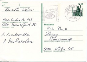 1992, 21.Sep., 60Pfg.-GA-Kte. 6230 FRANKFURT AM MAIN. mj - DEUTSCHER UMWELTTAG '92 FRANKF...