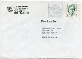 1988, 3.Jul., Drucks.-Bf.m. EF. 1000 BERLIN. - SAUMUR FRANCE BERLIN 24.6.-17.7.88 26.DTSC...