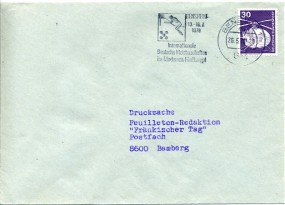 1978, 26.Mai , Drucks.-Bf.m. EF. 614 BENSHEIM 1 ma - BENSHEIM 13.-18.7.1978 INTERNATIONAL...