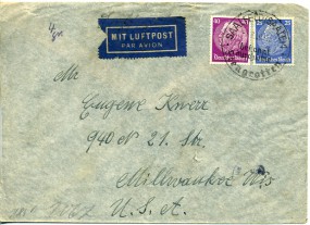 1940, 7.Aug., Lp.-Bf.m. MiF. SAALFELD (SAALE) 1. - BEKANNT DURCH SEINE FEENGROTTEN(Handw...